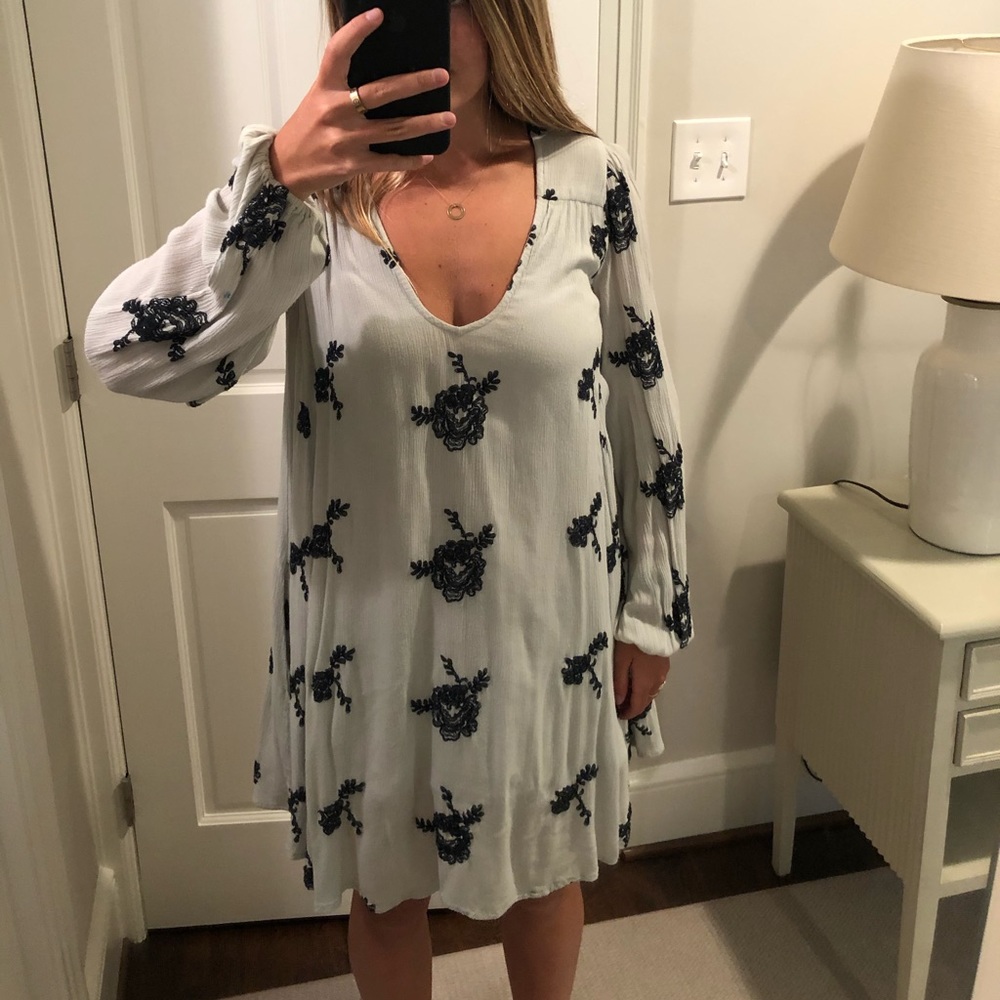 Free People Emma Embroidered Dress